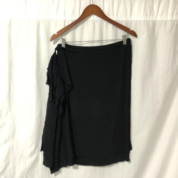 Maggie Walt black waterfall side tie skirt - Picture 3 of 8